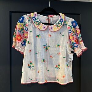 Free people flowers of love top size M NWT